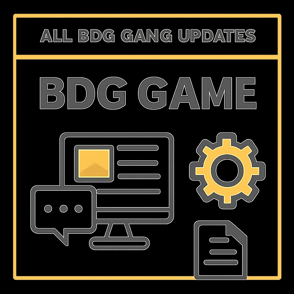A diagram explaining BDG Game updates.