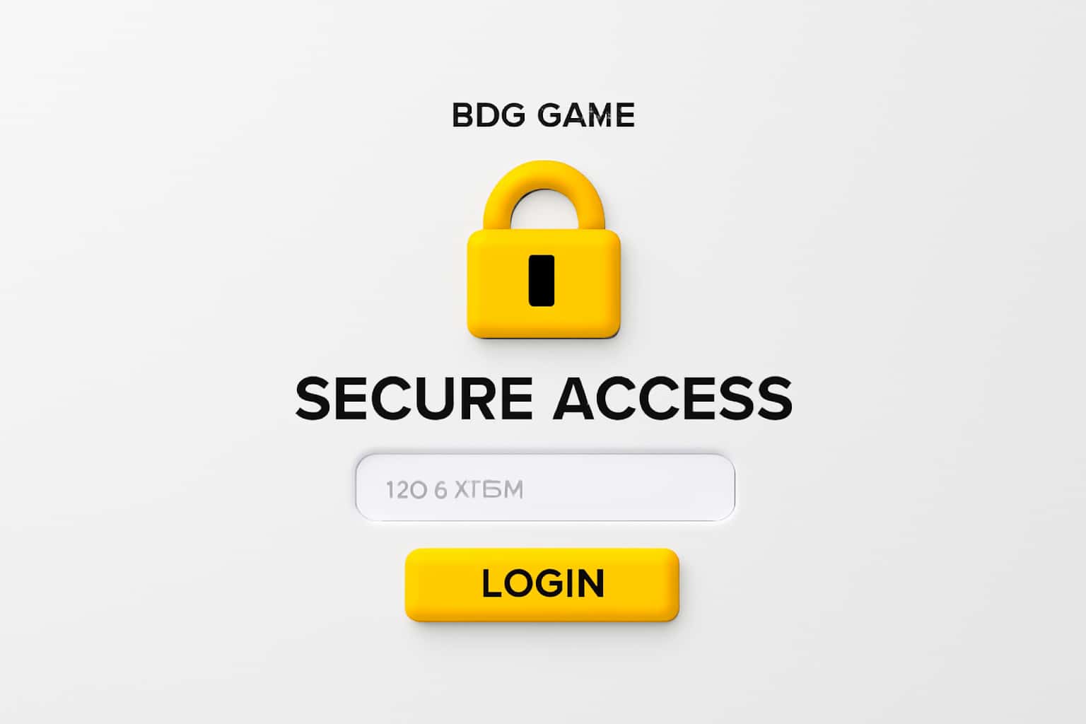 BDG Game Login - Secure Access Interface