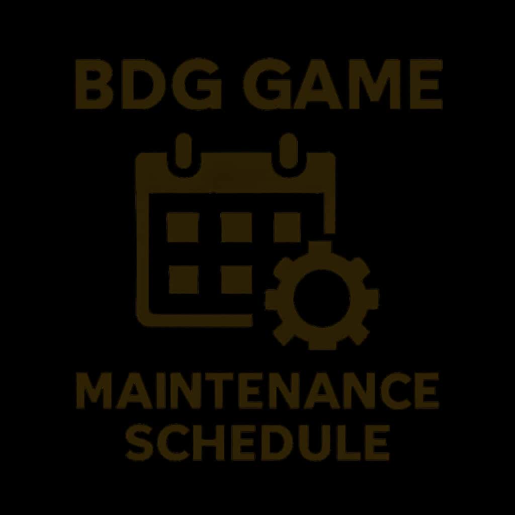 An icon representing BDG Game Maintenance Schedule.