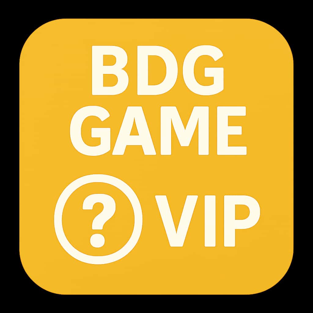 An icon representing BDG Game VIP in a minimalistic style.