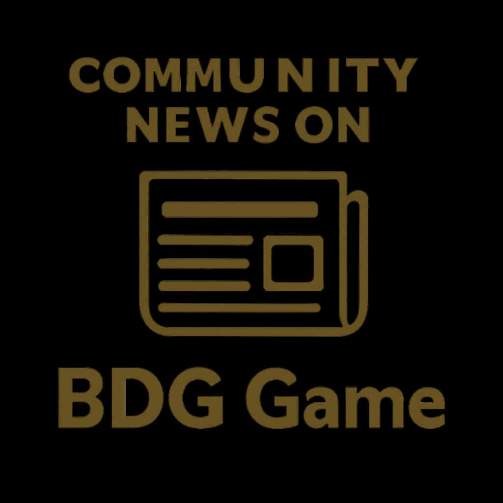 Icon representing Community News on BDG Game.