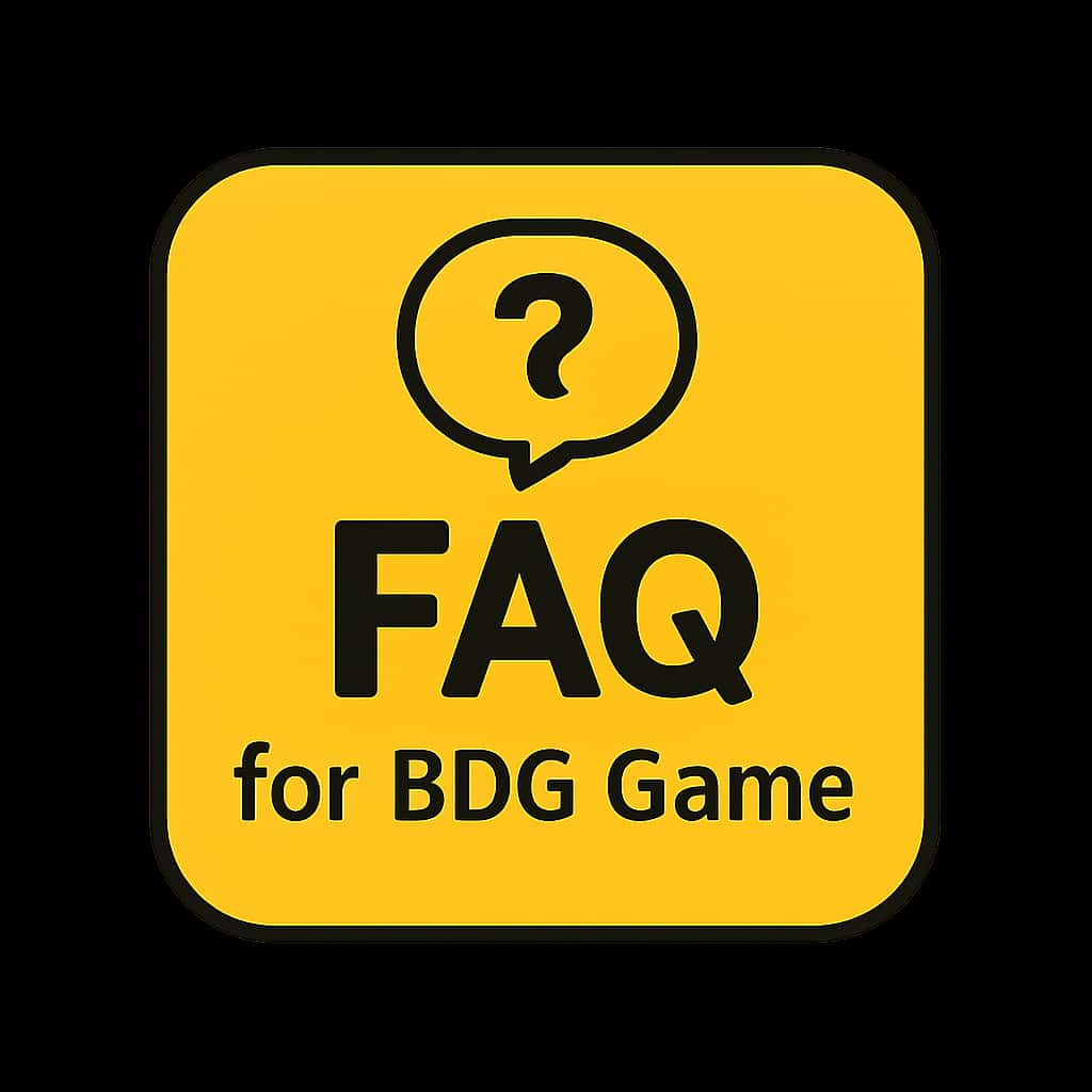 Minimal badge concept for BDG Game FAQ