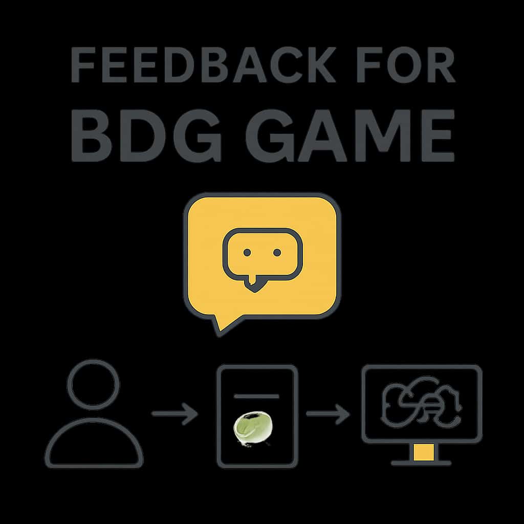 A diagram illustrating the feedback process for BDG Game.