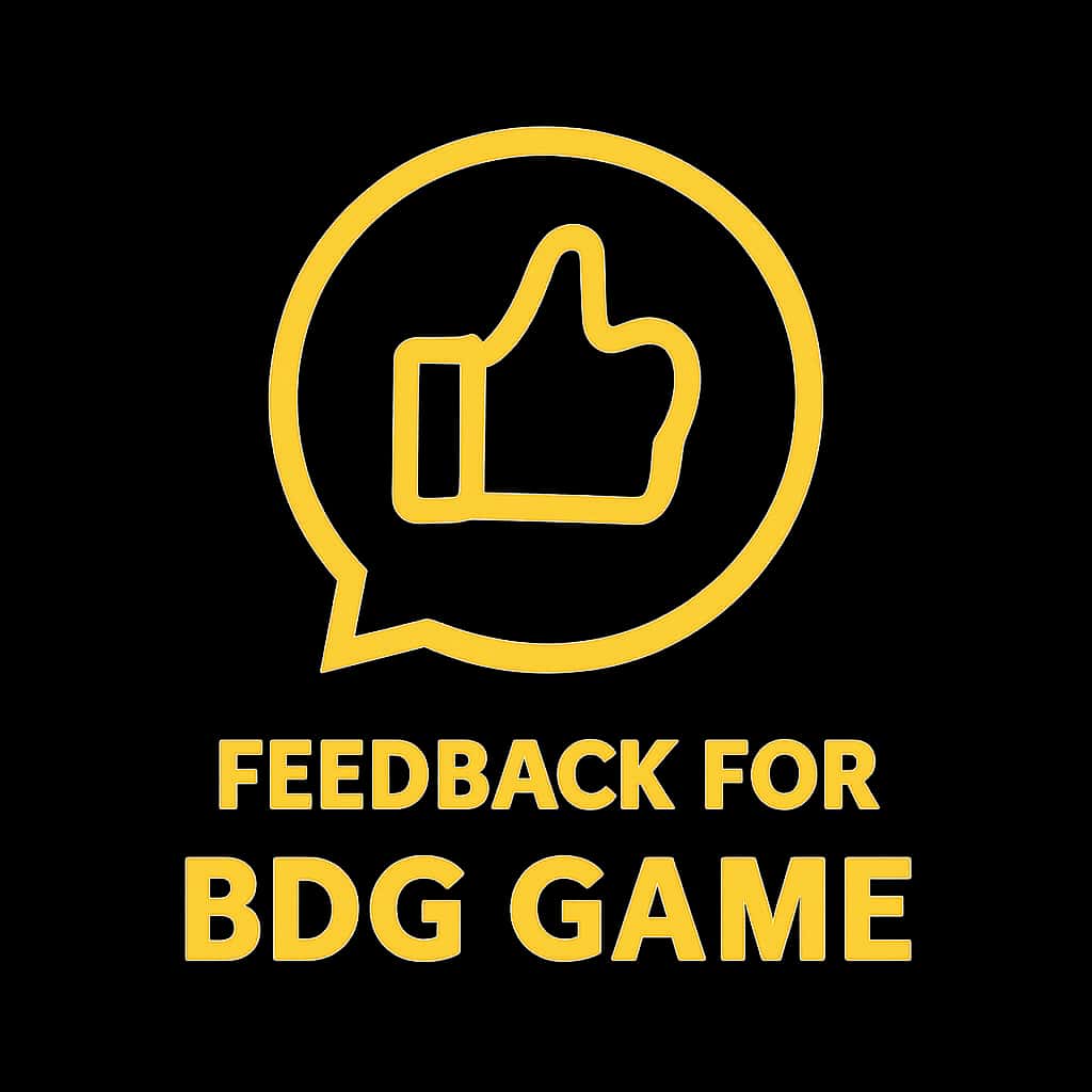 An icon representing feedback options for BDG Game.