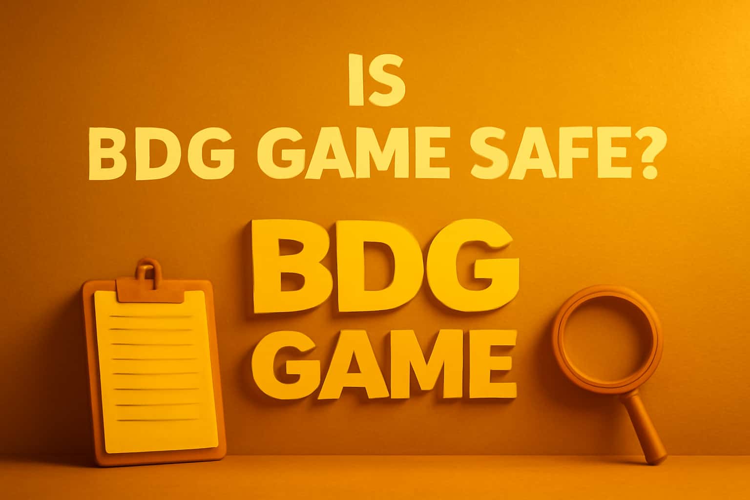 An informational scene illustrating safety protocols related to BDG Game.