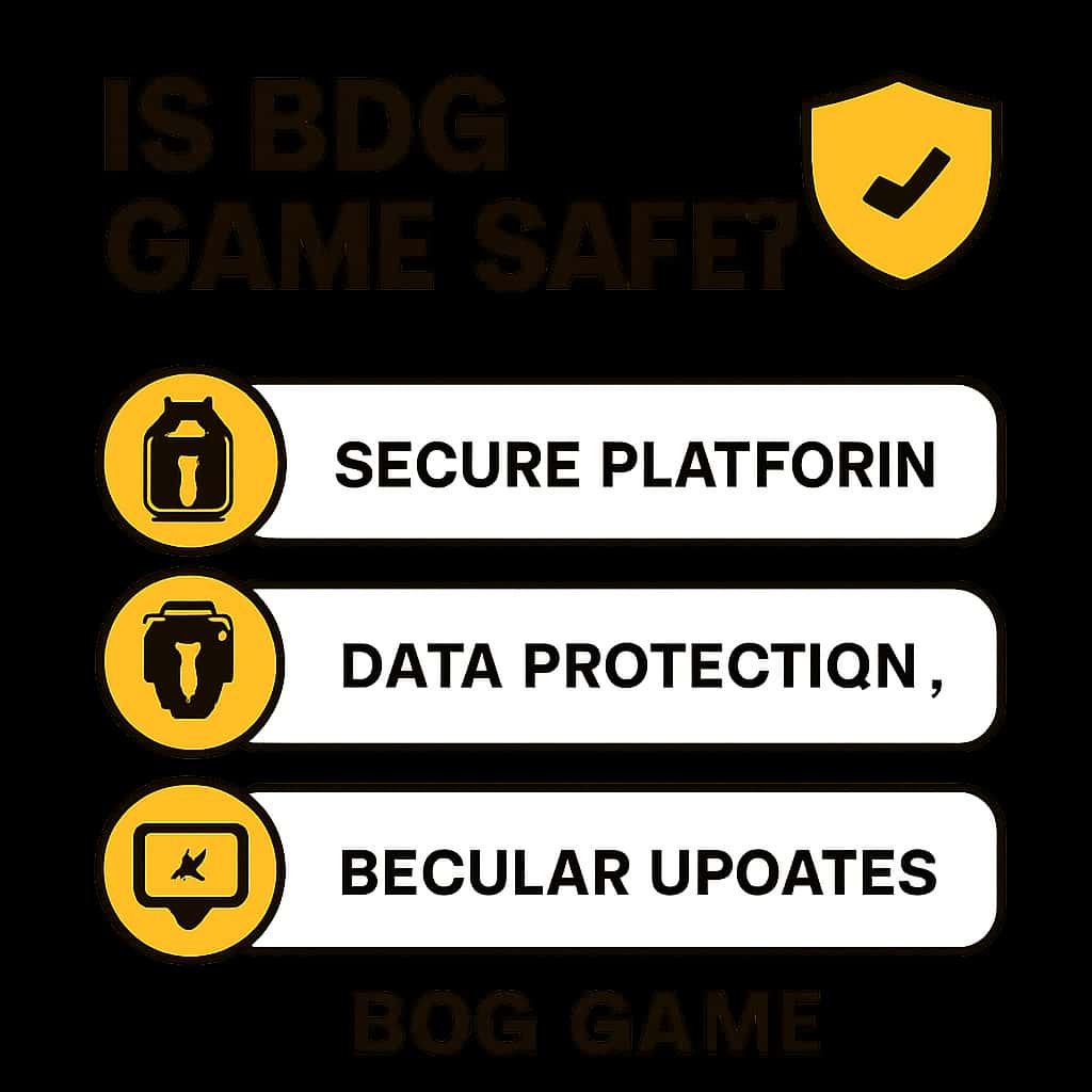 A diagram outlining safety measures for BDG Game.