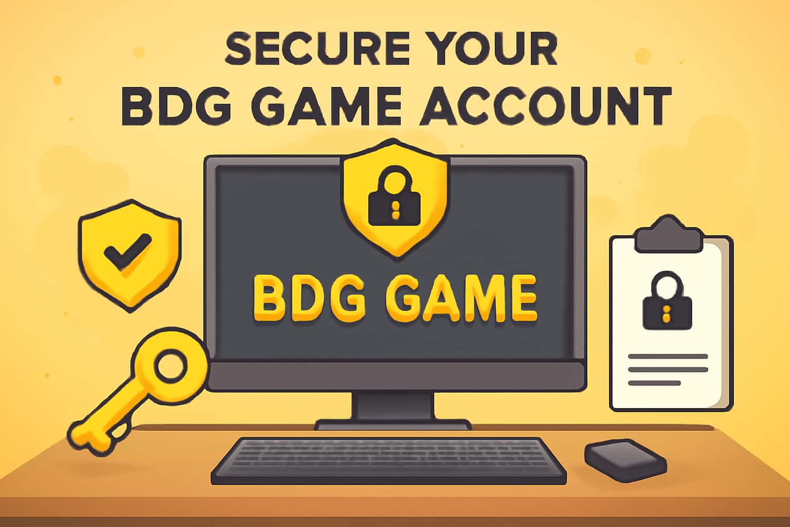 An informative scene depicting account security for BDG Game