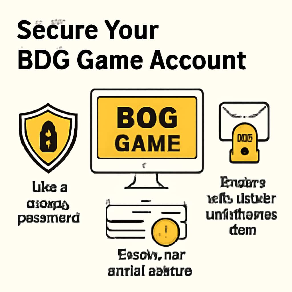 Diagram of account security measures for BDG Game