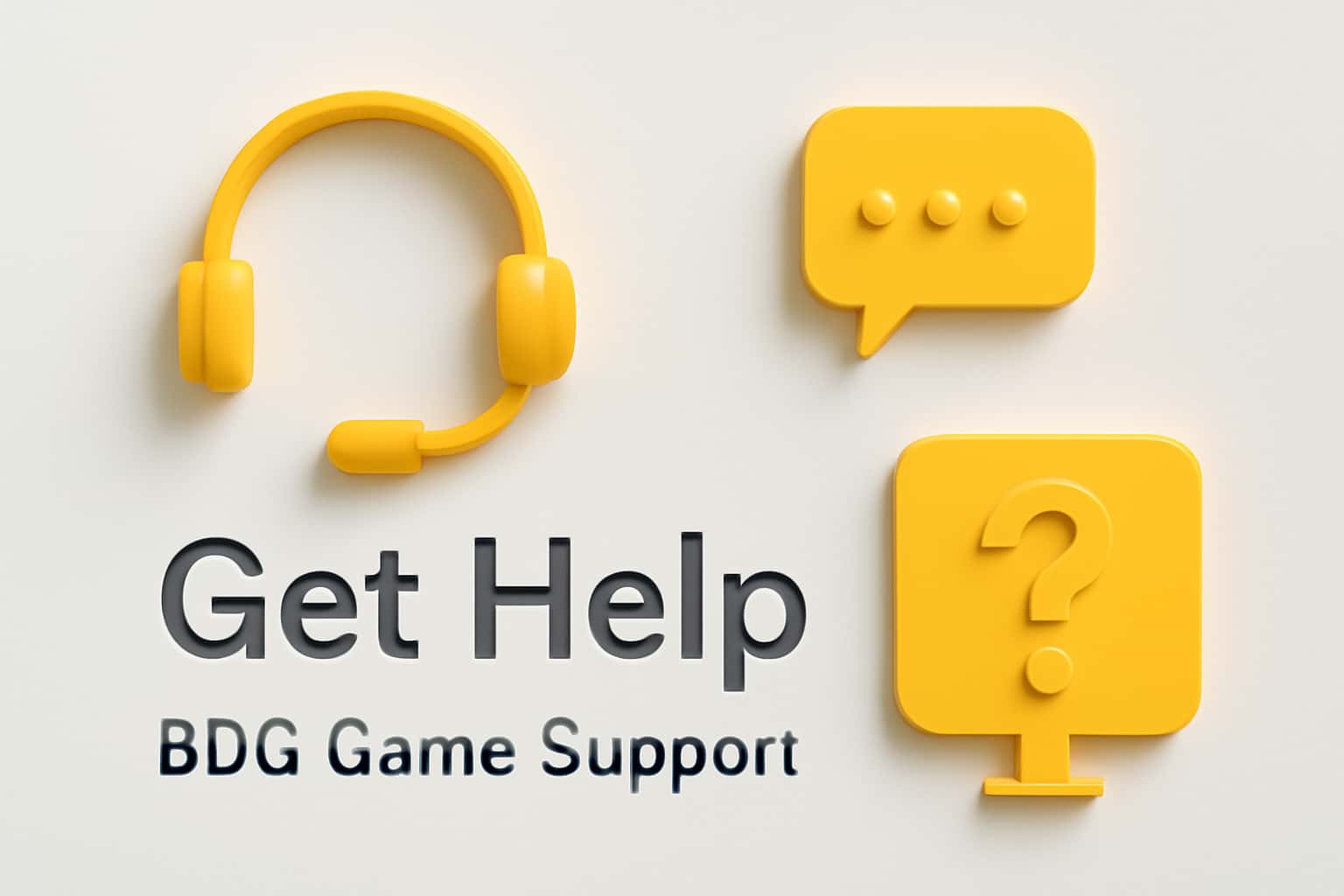 Get Help - BDG Game Support Interface